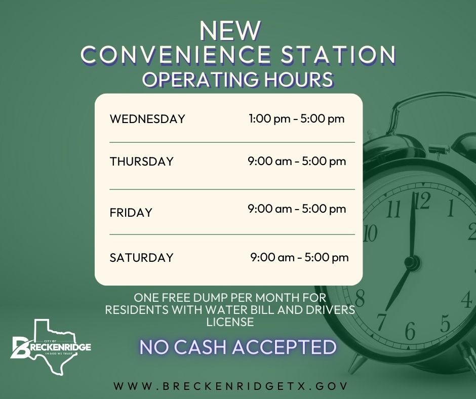 CONVENIENCE STATION HOURS 